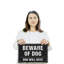Enseigne en plastique 11 "x 17" Beware Of Dog