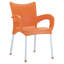 Fauteuil de patio empilable Goines-1366229593
