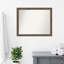 Miroir mural non biseauté en bois franc Moka-1868621066