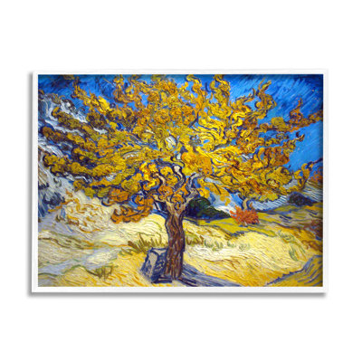 «Golden Tree Blue Yellow Van Gogh Classical» par Vincent Van Gogh - reproduction d'art