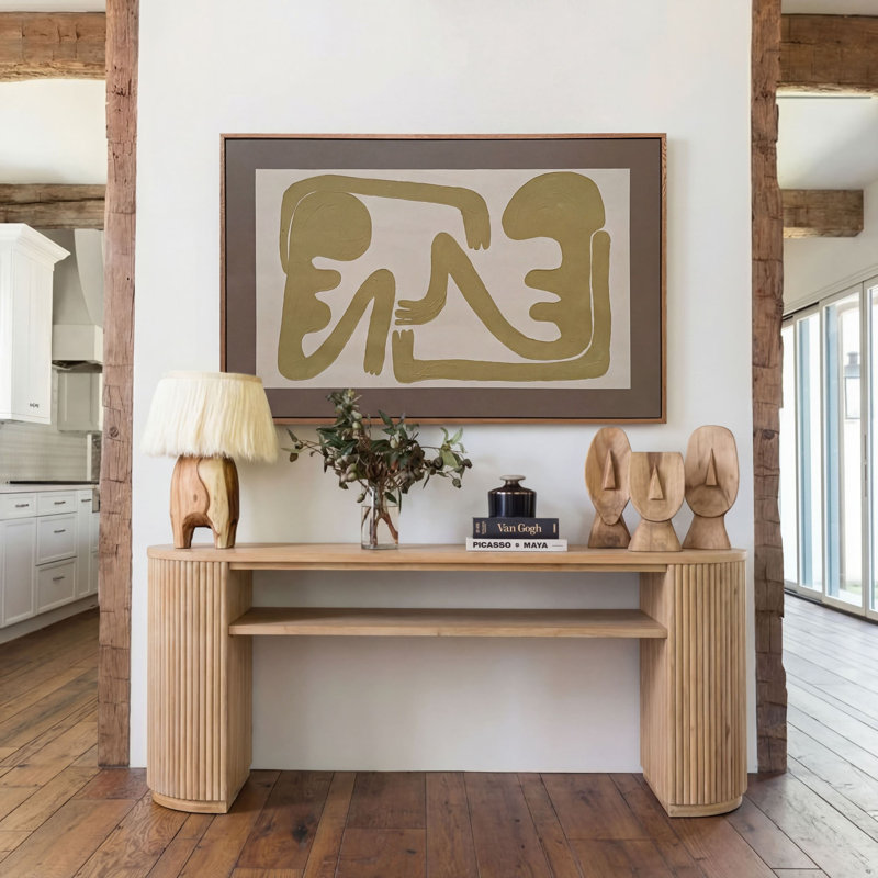 Fitzroy - Modern Natural Acacia Console Table