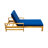 Acacia Wood Lounge Chair with Adjustable Backrest-717843797-717843798