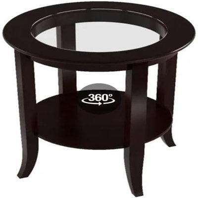 Ladereon Glass Top End Table