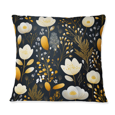 Floral Throw Pillow