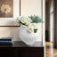 Sagebrook Home 16" Callan Large 3D Printed Porcelain Vase, Ivory-689949238
