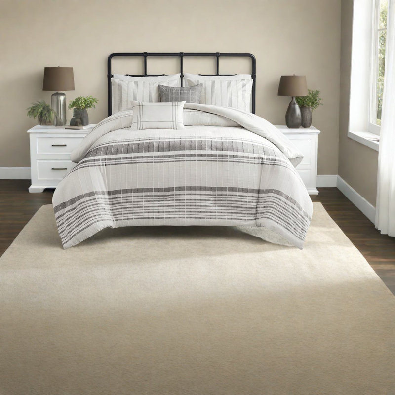 Ensembles de literie luxueux en jacquard de coton, style maison de campagne pour la maison