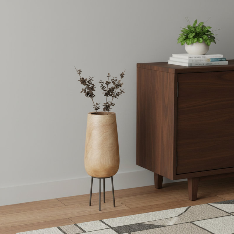 Vase de table en bois Arine