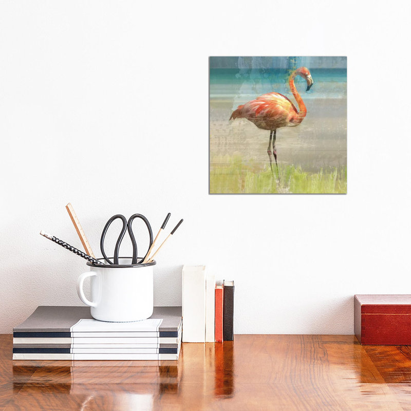 Flamingo Fancy I by Nan - Wrapped Canvas Print, 30.48 cm H x 30.48 cm W