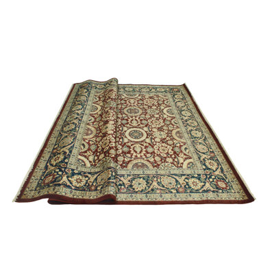 Vegetable-dyed Pak-Persian Chanel Burgundy Rug