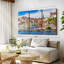 Impression sur toile, maisons colorées de Porto-1140090241