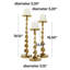 Ensemble de chandelles de table en aluminium-1642709730