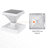 Luxor Black 4x4 and 5x5 Solar LED Deck Post Cap Light with Warm White and Hi/Lo Mode for Backyard and Wood Fence(2-Pack)-97681074