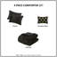 Édredon double / grand imprimé métallique avec 2 taies décoratives et 1 oreiller, rembourrage ultra doux, envers en microfibre, nettoyage des taches lavable à la machine, preuve, - impression de taille 4 pièces, rembourrage-122454303-122454304