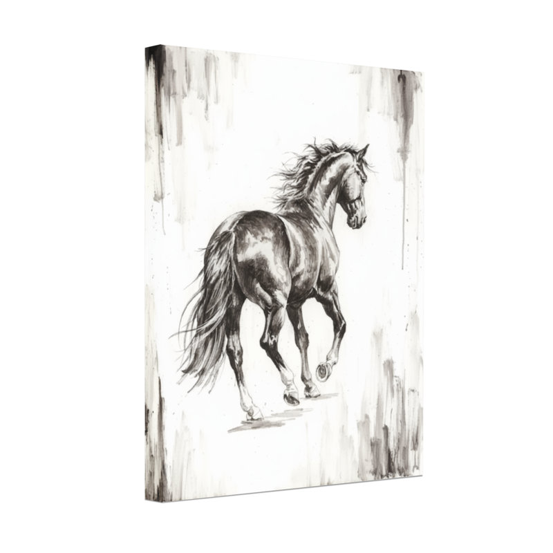 Animaux, reproduction d'art en noir et blanc, H 18 po x l 12 po