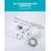 7-Spray Multifunction 1.8 GPM Round Wall Bar Shower Kit With Fixed Shower Head And Hand Shower