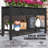 Elevated Wood Planter Box,Raised Garden Bed,With Storage Shelf,Drainage Holes,And Liner-90030982