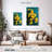 Harnek Daffodils On Teal-108505607
