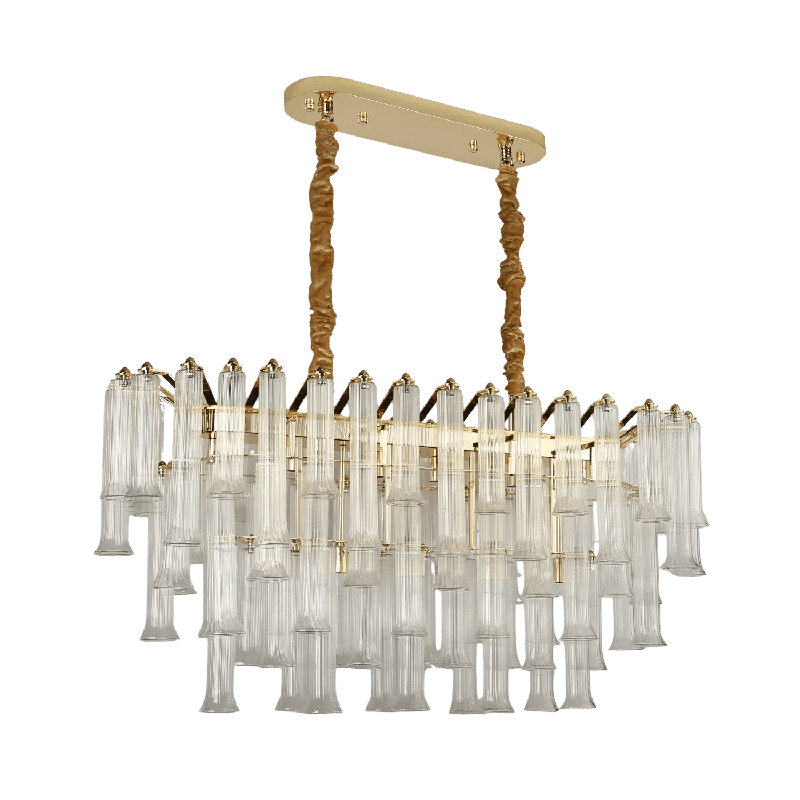 Lustre en verre linéaire 47 pouces Celesta Flute