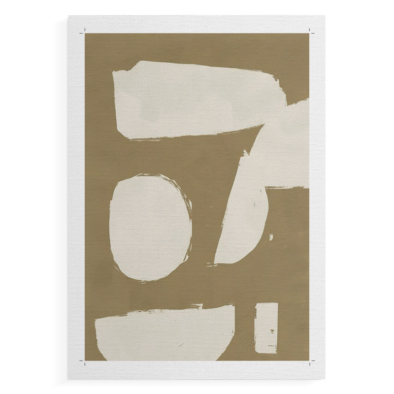 ChunkyAbstractI -Canvas Print Only - NOT FRAMED, 18" H x 12" W