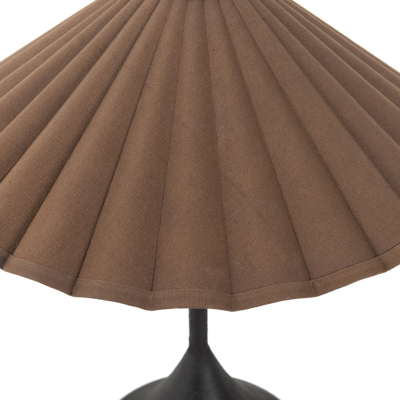 Fiorella Table Lamp-Espresso Canvas, Espresso Canvas