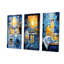 Ensemble de 3 pièces de lessive bleu et jaune-148606646-148606634