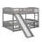 Bunk Bed With Slide,Fence And Ladder-415820331