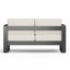 MAYA BAY MP1 LOVESEAT, BLACK FINISH WITH BEIGE CUSHION