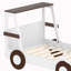 Lit voiture simple avec tablettes de rangement-97530314