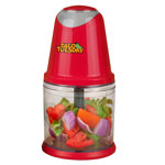 Taco Tuesday 2-Speed Chopper, Perfect For Salsa, Guacamole, Dip, Sauces, Hummus, Stainless Steel Blades, 2-Cup Capacity