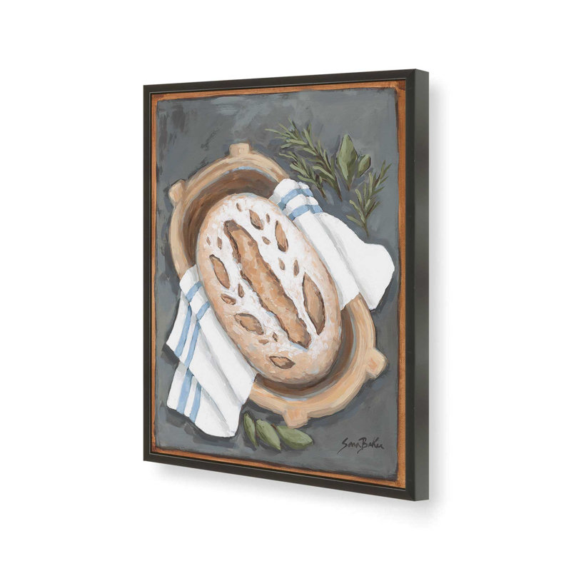 «Fresh Baked» par Sara Baker, reproduction d'art, L 30 x H 40, Noir, Impression encadrée