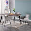 Yerres 4 Person Dining set - a Rectangular Wooden Dining Table with Metal Legs and a Set of 4 Quilted Velvet Dining Chairs for Dining Room - Modern Dining Table Set-1718480828-1718480824