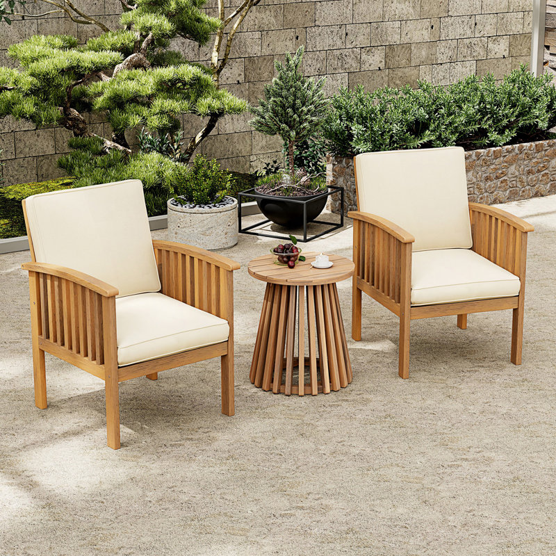 Ensemble de patio, ensembles de conversation d'extérieur, ensembles de conversation de fauteuil club moderne avec table de bout