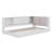 Twin Size Corner Bed With Drawers And Bookcase-108845262