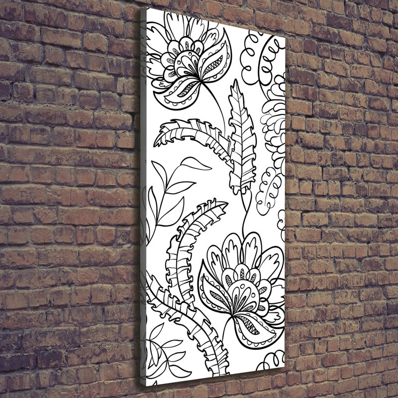 Zentangle Background - Wrapped Canvas Print