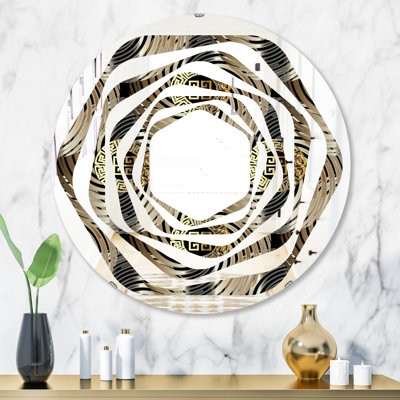 Miroir mural Whirl Circular Abstract I Eclectic