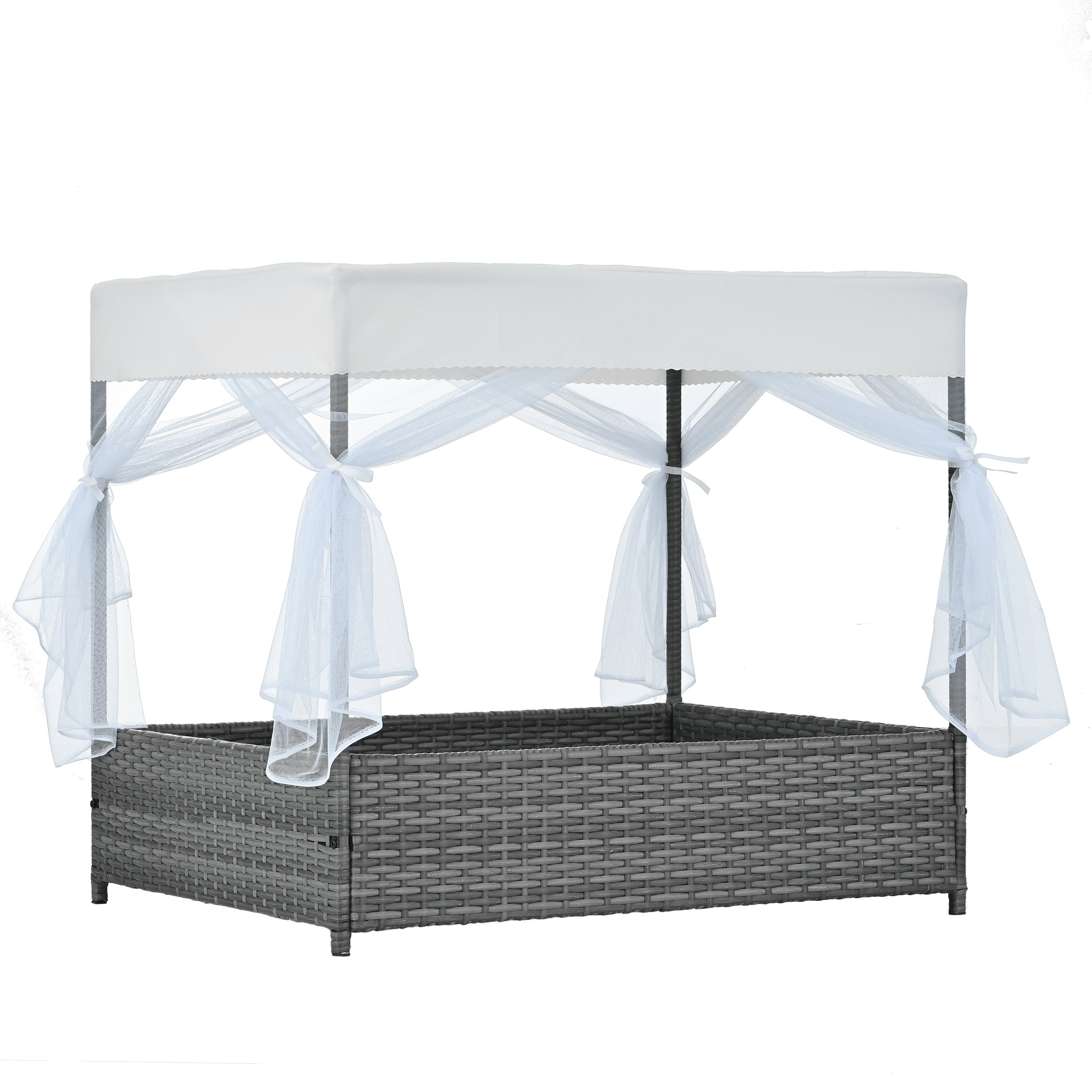 Outdoor dog bed with sales canopy