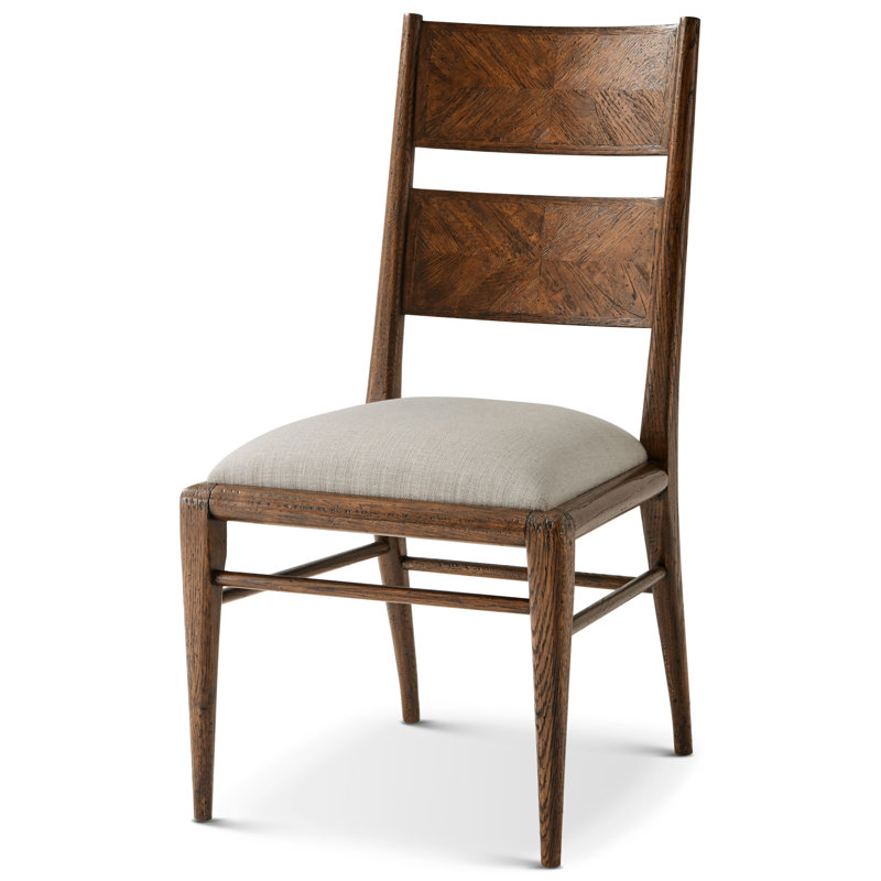 Nova 19.25'' H Upholstered Oak Side Chair, Dusk