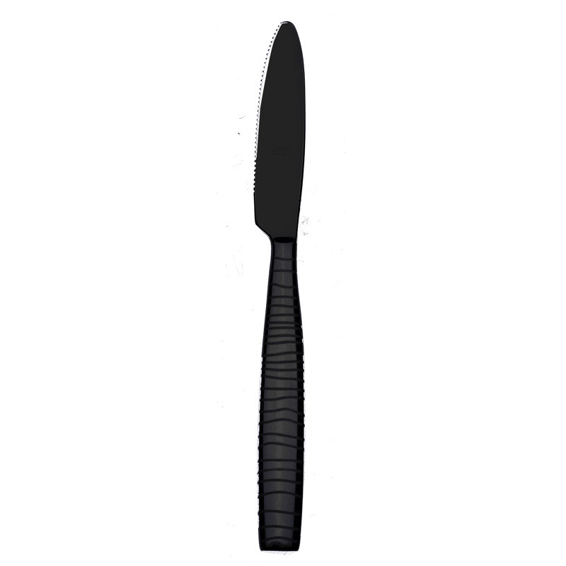 Tigre Steak Knife - 48 Pieces - Black Gold, Oro-nero