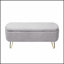 Banc de rangement avec repose-pieds à l'extrémité du lit, banc d'entrée rembourré-1307200890