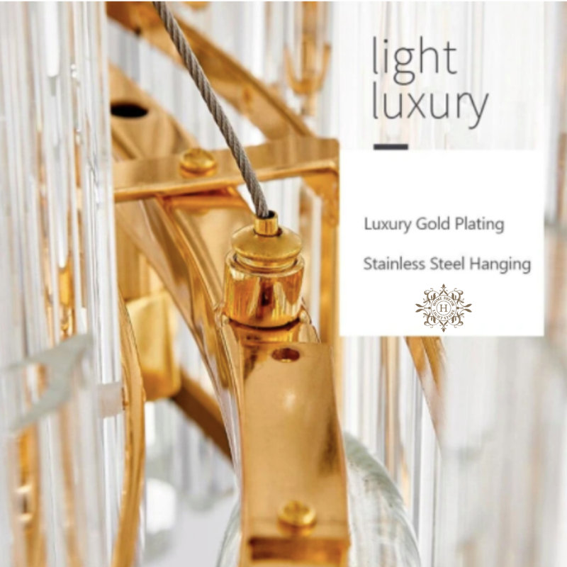 Ramey 8 - Light Crystal Chandelier