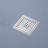 Square Stainless Steel Grid Shower Floor Drain With Flange-112488930