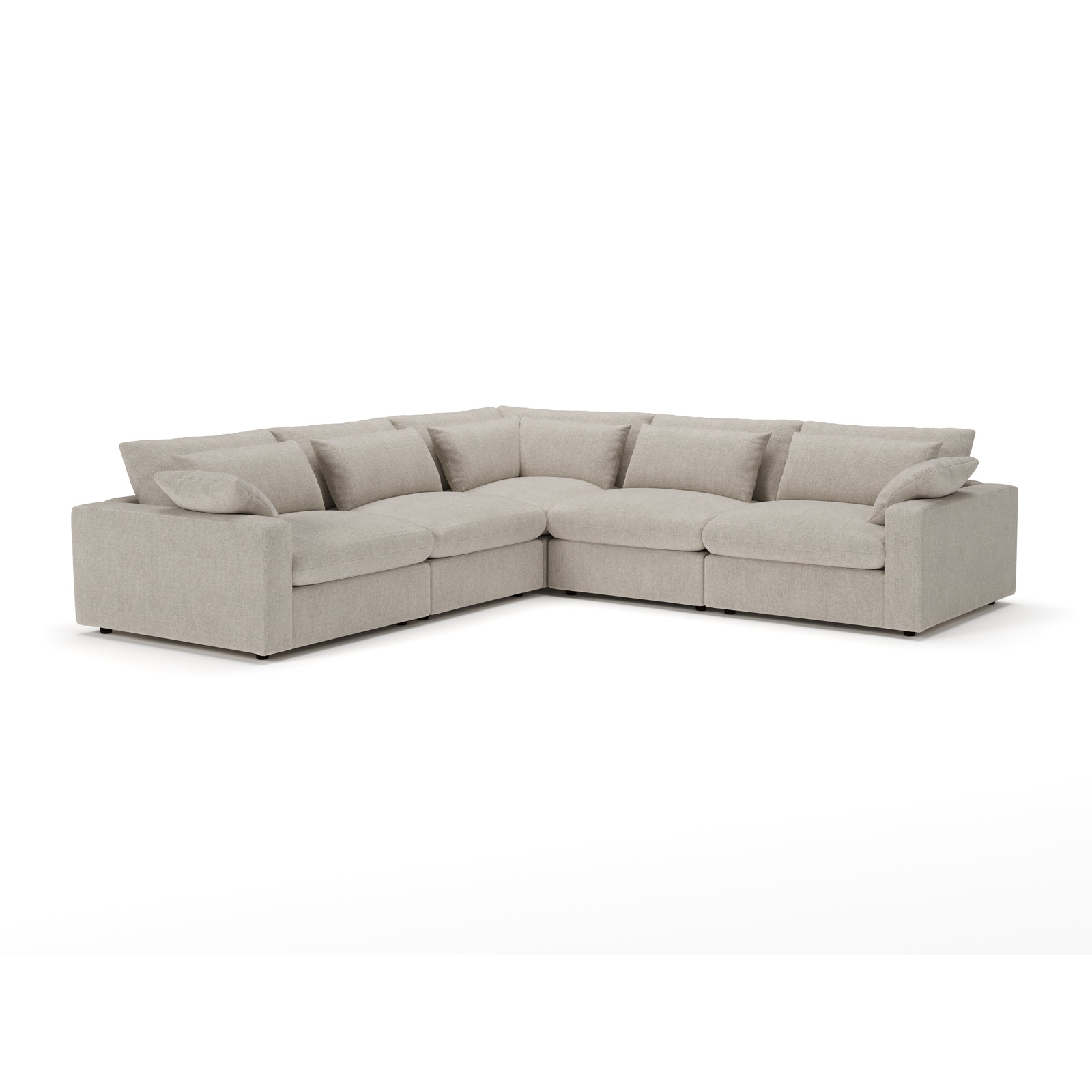 Remy Sectional, Monique Twine Textured Chenille