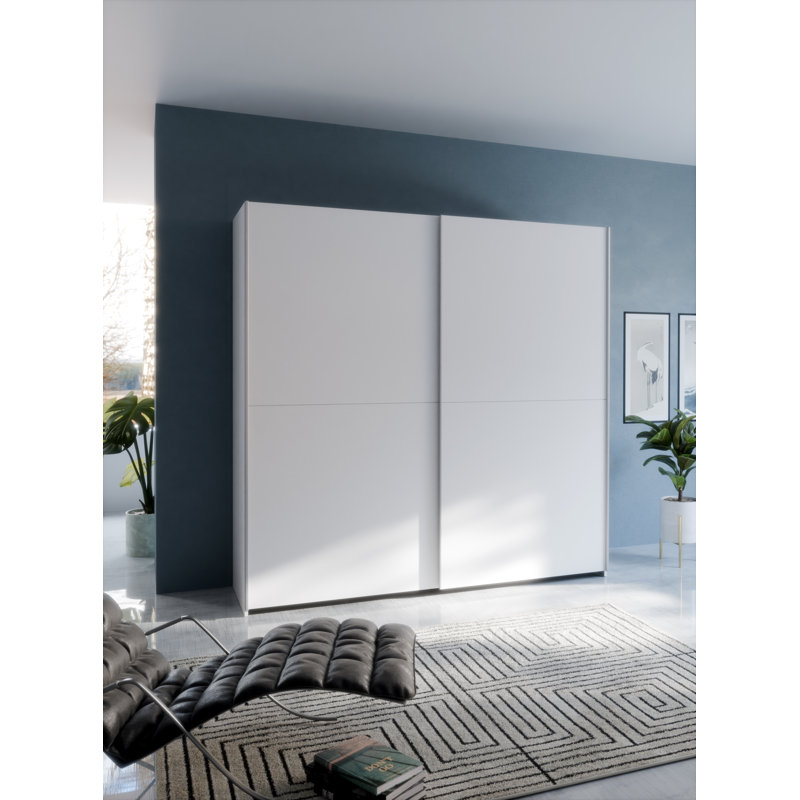 Nakari 2 Door Manufactured Wood Wardrobe, 190 cm H x 190 cm W x 61 cm D