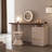 31.5"Luxury-Style Extendable Solid Wood Vanity Desk