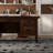 Geonna 71" Rustic Executive Desk, Fully Assembled