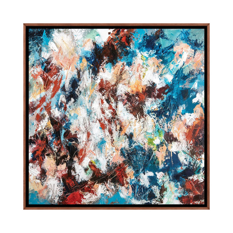 « Sédiments II » par Cristina dalla Valentina-impression d’art graphique, H 18 po x l 18 po x 1,5 po, Pas de tapis
