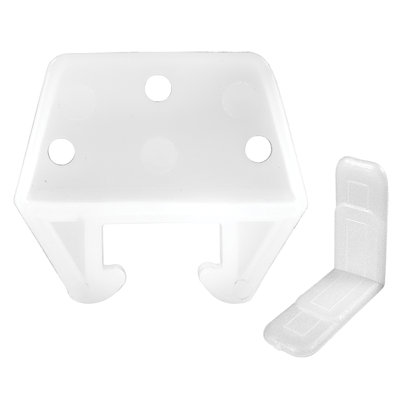 Ensemble de glissières de tiroir Prime-Line, fabrication en plastique 25/32 po, guide blanc
