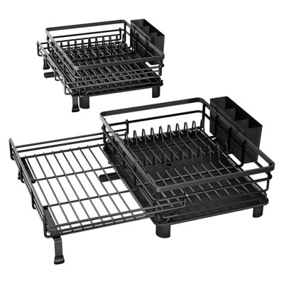 Kitchen Dish Rack, Extendable Dish Drying Rack,Plate Rack
