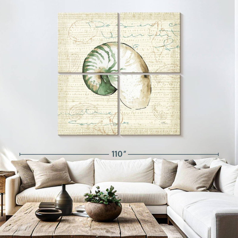 Aletra Ocean Prints III, H 74 po x l 74 po