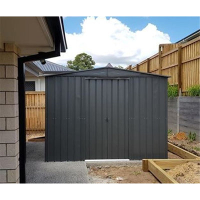 Salford 10 ft. W x 7 ft. D Metal Garden Shed